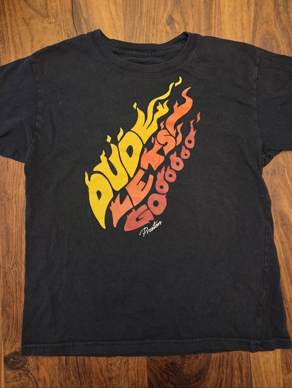 Preston Official Fire Merch T-shirt 6/8